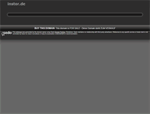 Tablet Screenshot of instor.de